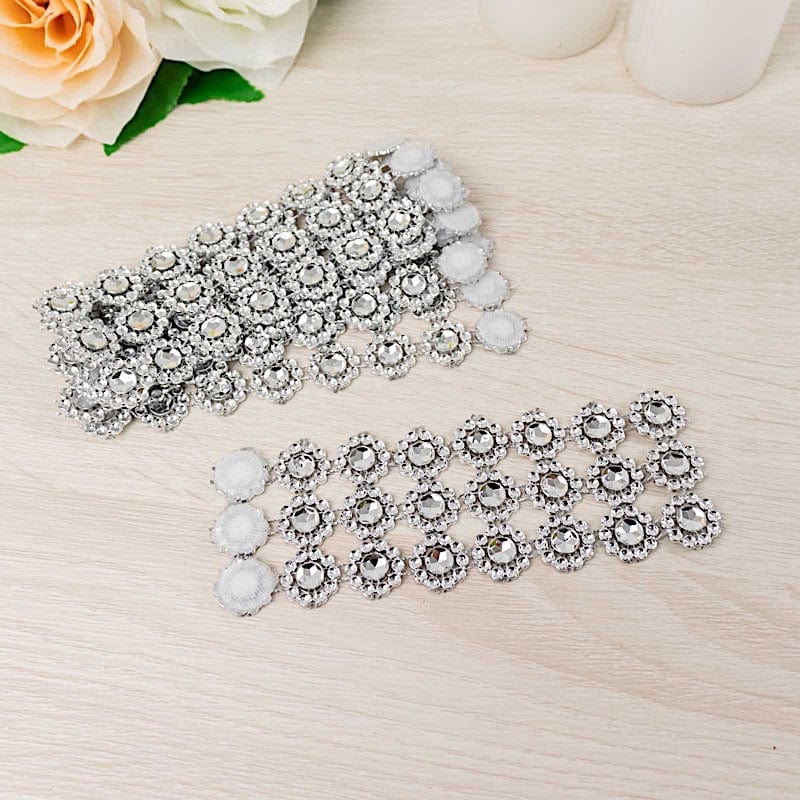 10 Sunflower Diamond Rhinestones Napkin Rings