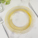 10 Swirl Rim Plastic Dessert Appetizer Plates - Disposable Tableware