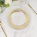 10 Swirl Rim Plastic Dessert Appetizer Plates - Disposable Tableware