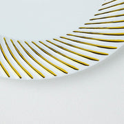 10 Swirl Rim Plastic Dessert Appetizer Plates - Disposable Tableware