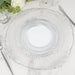 10 Swirl Rim Plastic Dessert Appetizer Plates - Disposable Tableware