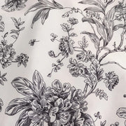 10 White Polyester with French Toile Pattern Folding Chair Covers