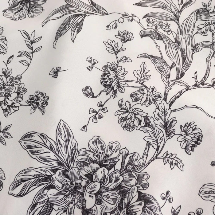 10 White Polyester with French Toile Pattern Folding Chair Covers