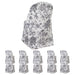 10 White Polyester with French Toile Pattern Folding Chair Covers