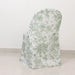 10 White Polyester with French Toile Pattern Folding Chair Covers