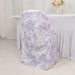 10 White Polyester with French Toile Pattern Folding Chair Covers