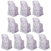 10 White Polyester with French Toile Pattern Folding Chair Covers