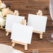 10 Wooden Display Place Card Table Number Holders - Natural