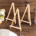10 Wooden Display Place Card Table Number Holders - Natural