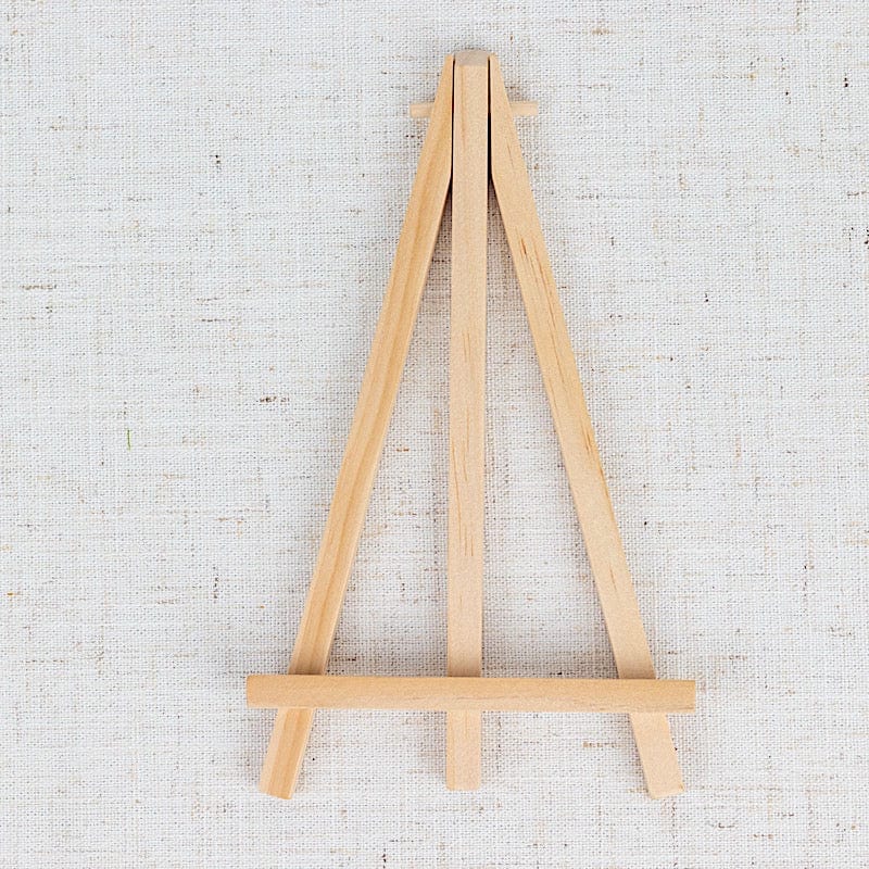 10 Wooden Display Place Card Table Number Holders - Natural