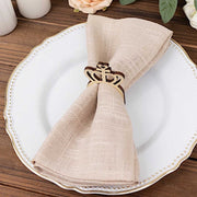 10 Wooden Princess Crown Rustic Napkin Rings - Natural NAP_RING_WOD_CRWN