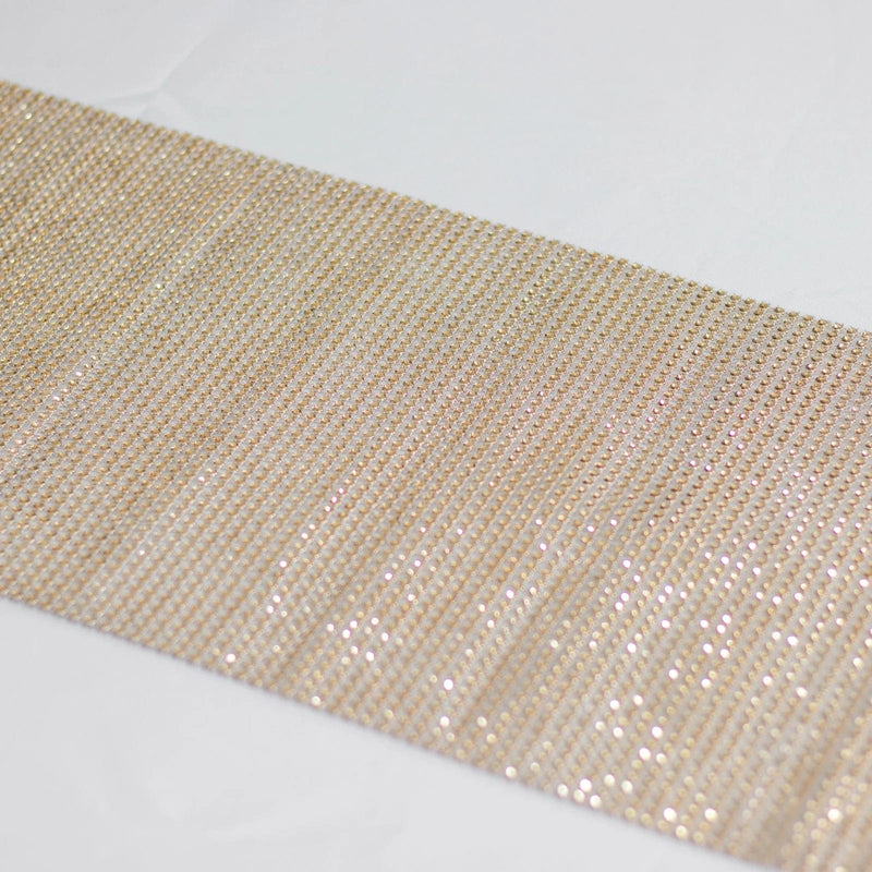 10"x108" Plastic Crystal Rhinestones Table Runner