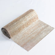 10"x108" Plastic Crystal Rhinestones Table Runner RUN_DIA_CHMP