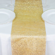 10"x108" Shiny Crystal Rhinestone DIY Table Runner - Gold