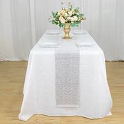 10"x108" Shiny Crystal Rhinestone DIY Table Runner - Gold