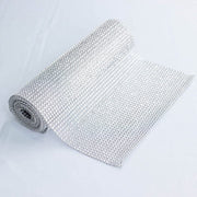 10"x108" Shiny Crystal Rhinestone DIY Table Runner - Gold RUN_DIA_SILV