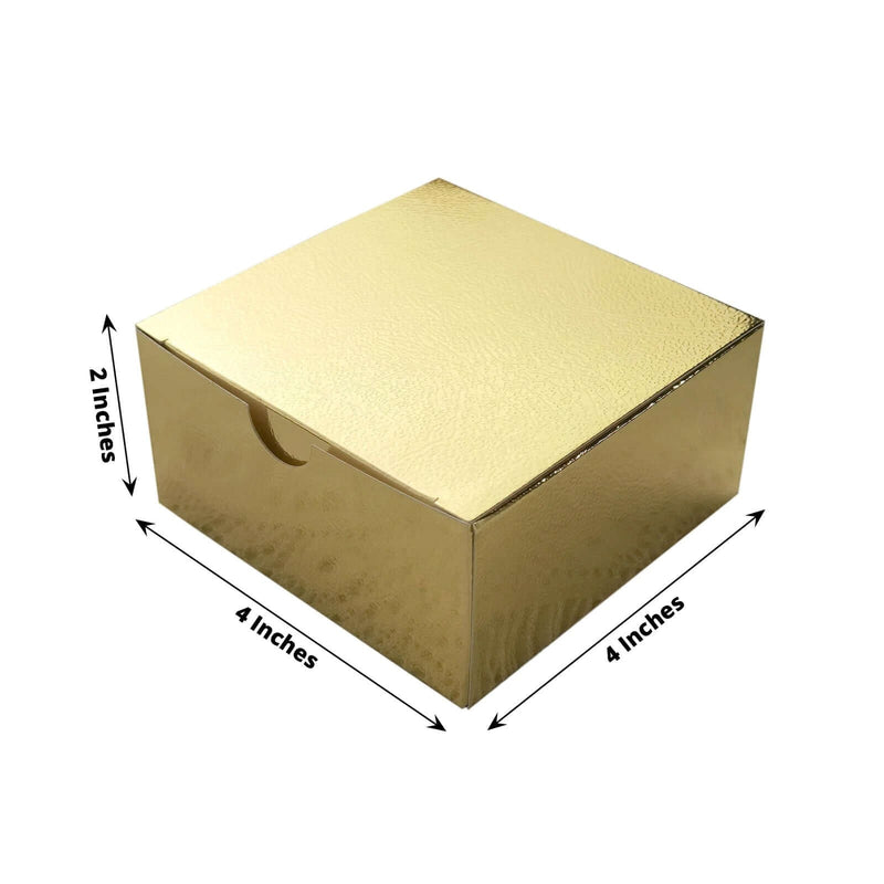 100 4"x4"x2" Cake Wedding Party Favors Boxes with Tuck Top