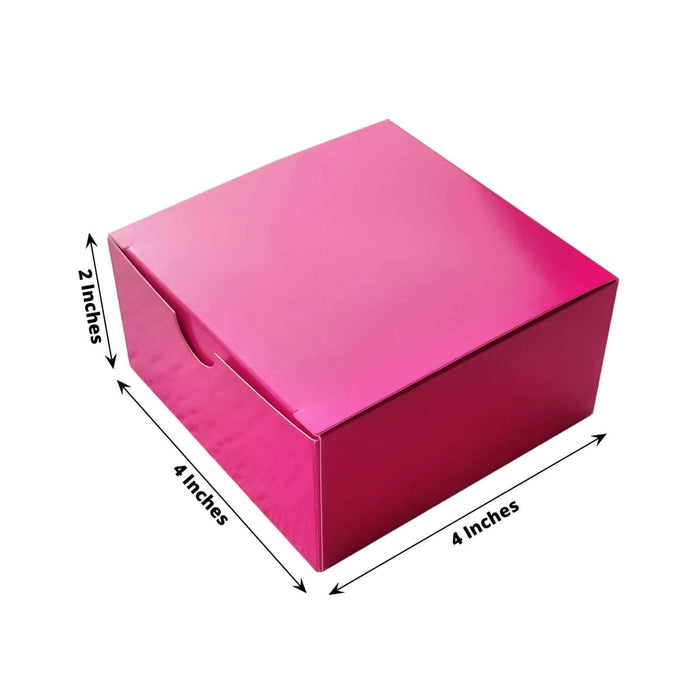 100 4"x4"x2" Cake Wedding Party Favors Boxes with Tuck Top