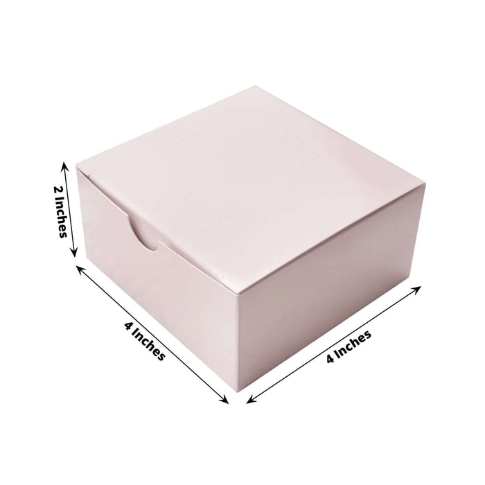 100 4"x4"x2" Cake Wedding Party Favors Boxes with Tuck Top