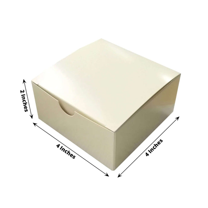 100 4"x4"x2" Cake Wedding Party Favors Boxes with Tuck Top