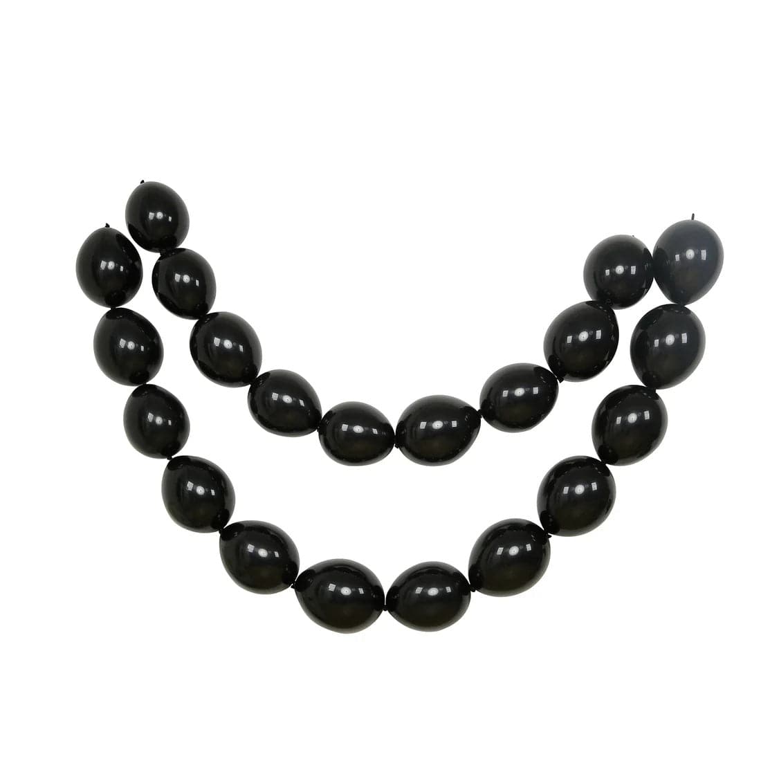 100 Biodegradable Matte Pastel Latex Link Balloons BLOON_BIO_MPTL_LINK_12_BLK