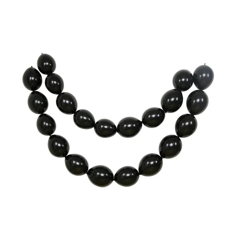 100 Biodegradable Matte Pastel Latex Link Balloons BLOON_BIO_MPTL_LINK_12_BLK