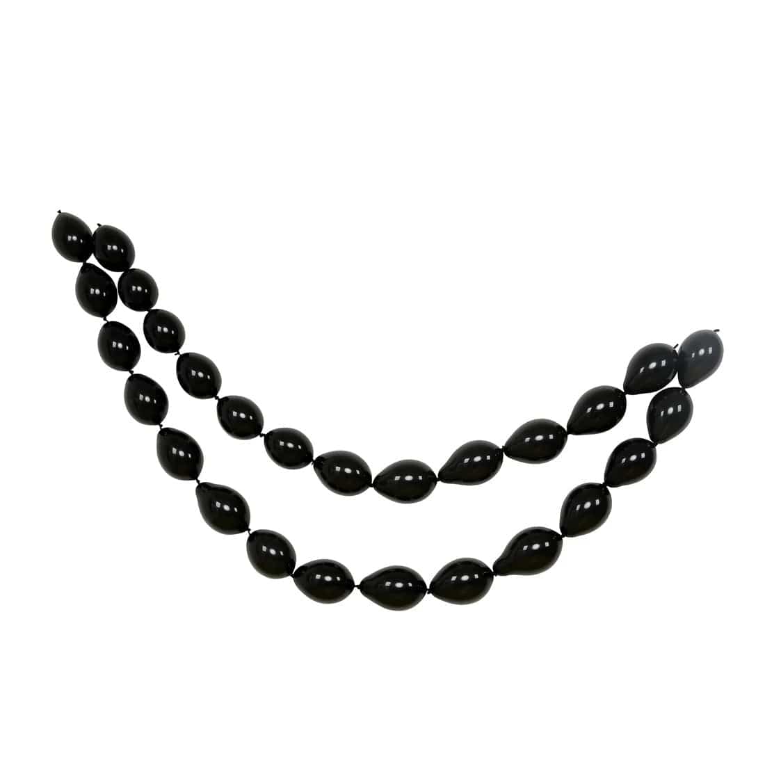 100 Biodegradable Matte Pastel Latex Link Balloons BLOON_BIO_MPTL_LINK_6_BLK