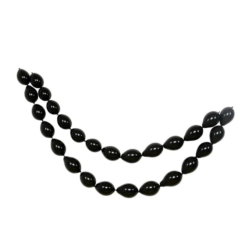 100 Biodegradable Matte Pastel Latex Link Balloons BLOON_BIO_MPTL_LINK_6_BLK