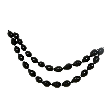 100 Biodegradable Matte Pastel Latex Link Balloons BLOON_BIO_MPTL_LINK_6_BLK