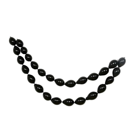 100 Biodegradable Matte Pastel Latex Link Balloons BLOON_BIO_MPTL_LINK_6_BLK