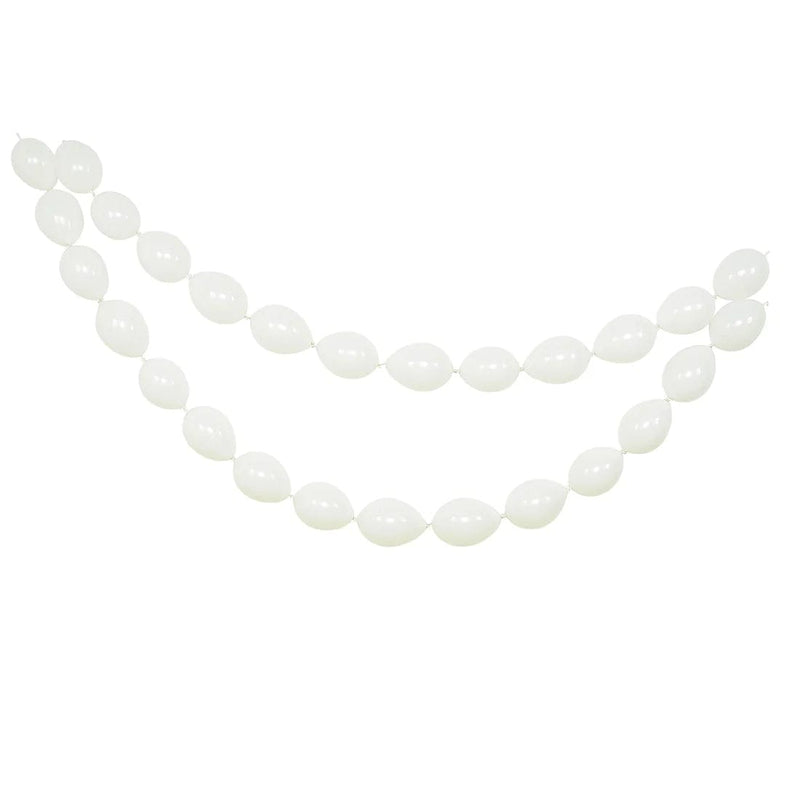 100 Biodegradable Matte Pastel Latex Link Balloons BLOON_BIO_MPTL_LINK_6_WHT