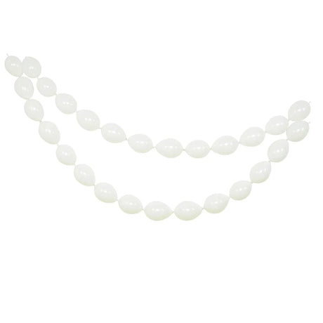 100 Biodegradable Matte Pastel Latex Link Balloons BLOON_BIO_MPTL_LINK_6_WHT