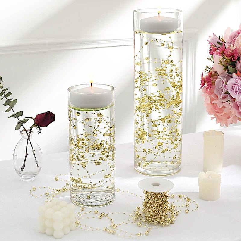 100 ft Artificial DIY Craft Fishing Line Pearl Chains String Beads Garland Roll