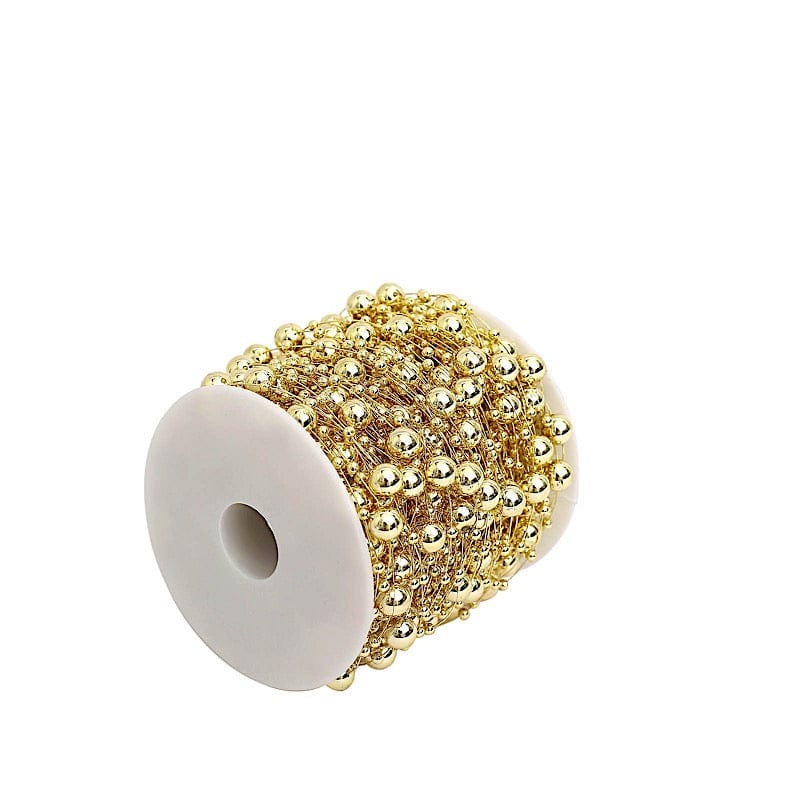 100 ft Artificial DIY Craft Fishing Line Pearl Chains String Beads Garland Roll
