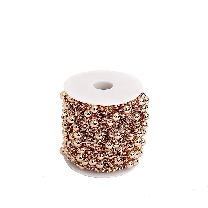 100 ft Artificial Pearl Beads String Garland Roll