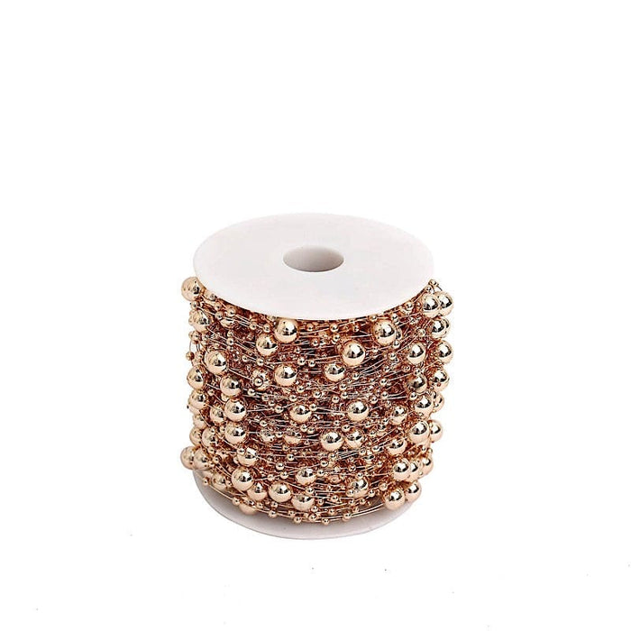 100 ft Artificial Pearl Beads String Garland Roll DIY Crafts Supplies