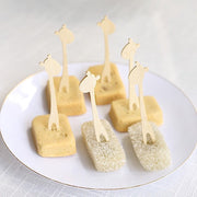 100 Giraffe Bamboo Mini Forks Cocktail Picks - Natural DSP_BIRC_P019