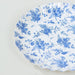 100 Mini Paper Plates with Scalloped Rim - White and Blue French Toile Design DSP_PPR0020_3_FLOR_BLUE