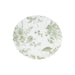 100 Mini Paper Plates with Scalloped Rim - White and Sage Green French Toile Design DSP_PPR0020_3_FLOR_SAGE