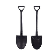 100 Mini Shovel Plastic Dessert Spoons - Black DSP_YY0018_SHOV_4_BLK