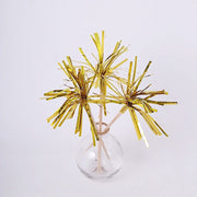 100 pcs 9" Firework Cupcake Toppers Foil Frills Bamboo Cocktail Sticks