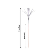 100 pcs 9" Firework Cupcake Toppers Foil Frills Bamboo Cocktail Sticks