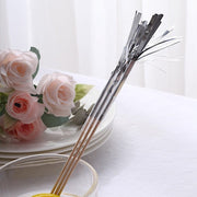 100 pcs 9" Firework Cupcake Toppers Foil Frills Bamboo Cocktail Sticks