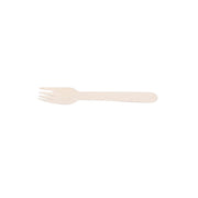 100 pcs Natural Birchwood Forks - Disposable Tableware BIRC_F026