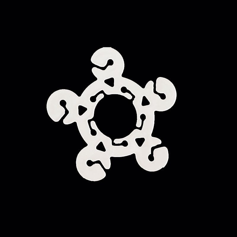 100 Plastic Flower Balloon Clip Connectors Arch Decorations Tool - Clear BLOON_CLIP_04