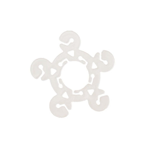 100 Plastic Flower Balloon Clip Connectors Arch Decorations Tool - Clear BLOON_CLIP_04