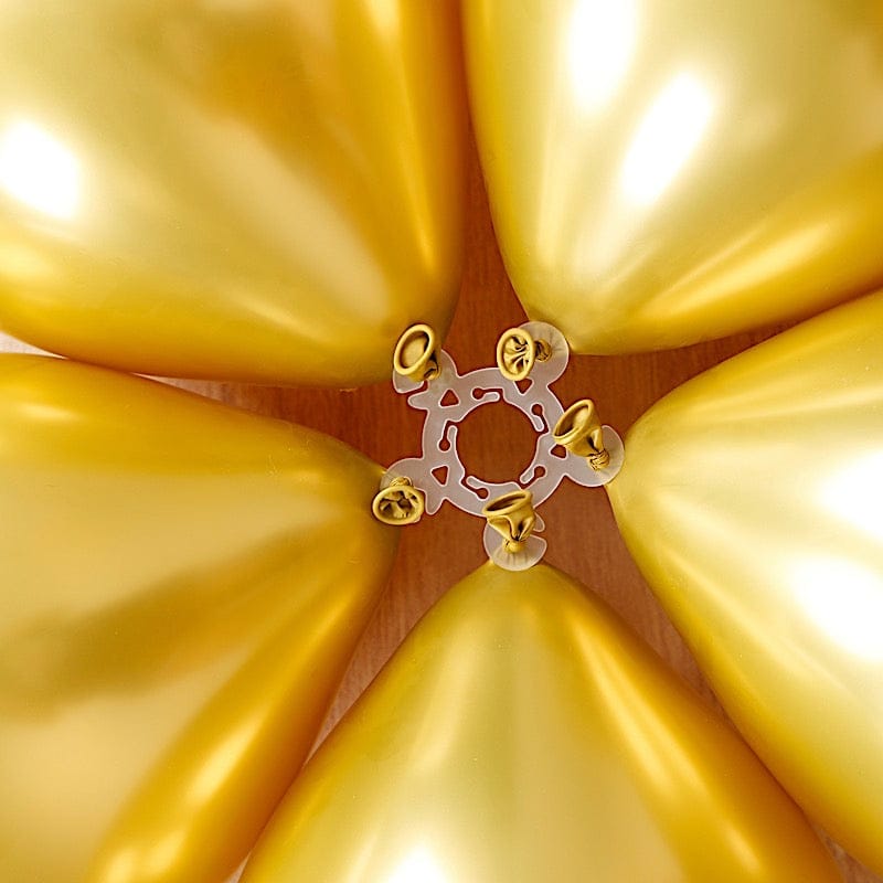 100 Plastic Flower Balloon Clip Connectors Arch Decorations Tool - Clear BLOON_CLIP_04