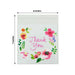 100 PVC Cookie Candy Bags With "Thank You" Floral Print - Clear and White BAG_PVC07_6X7_CLWH