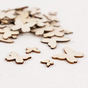100 Wood Butterfly Cutouts Craft Party Supplies - Natural CONF_BUT01_WOD_NAT