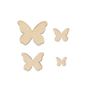 100 Wood Butterfly Cutouts Craft Party Supplies - Natural CONF_BUT01_WOD_NAT